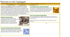 Desktop Screenshot of lifeunplugged.net
